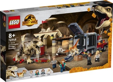 LEGO Jurassic World 76948 Ucieczka tyranozaura i atrociraptora