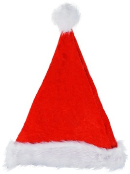 Czapka Mikołaja Świętego Mikołaja z Futerkiem Lux