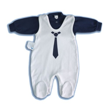 Wyprzedaż - Komplet kaftan+śpiochy 62 cm Krawat