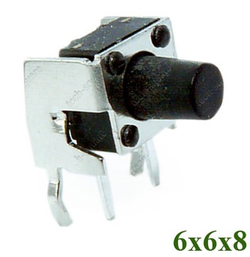 Микропереключатель микровыключатель кнопка 90° 6x6x8