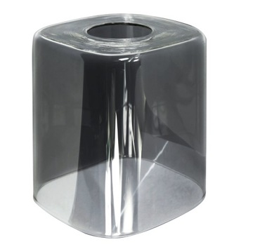 KLOSZ DO ŻYRANDOLI, LAMP SZKLANY GRAFIT SK1-03