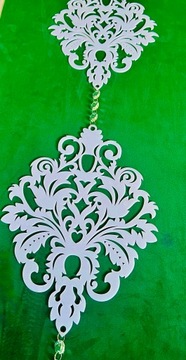 AŻUR GIRLANDA DEKORACJA WNĘTRZ DEKOR OZDOBA OKNA ZAWIESZKA DO FIRAN 110