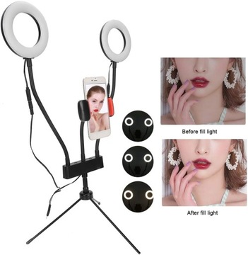 5-дюймовый светодиодный кольцевой светильник, регулируемый заполняющий свет