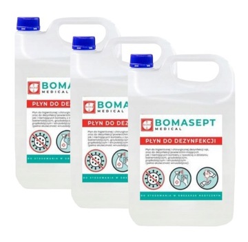 PŁYN do DEZYNFEKCJI - BOMASEPT MEDICAL 80% 3x5L