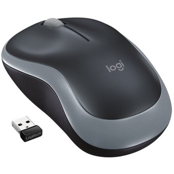 Myszka bezprzewodowa LOGITECH M185 szara nanoodbiornik