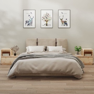 SZAFKI NOCNE 2 SZT. 60X34X51CMDREWNO SOSNOWE