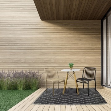 Внешний коврик для балконной террасы 160x220 большая черная водонепроницаемая терраса