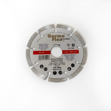 Tarcza diamentowa segmentowa 115x2,0x7x22,2