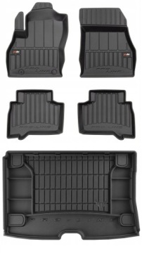 Set 3D Gumové rohože a rohož do kufru Fiat Nemo 2007-2017