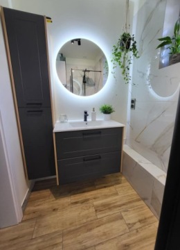 СВЕТОДИОДНОЕ ЗЕРКАЛО 70 см КРУГЛОЕ СО СВЕТОДИОДНОЙ ПОДСВЕТКОЙ