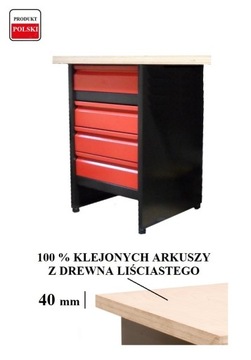 Stół warsztatowy do garażu ślusarski narzędziowy szuflady - kolory wzory
