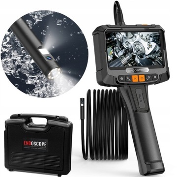 Endoskop, kamera inspekcyjna Inskam G10 5m, dwie kamery, 7LED FULL HD
