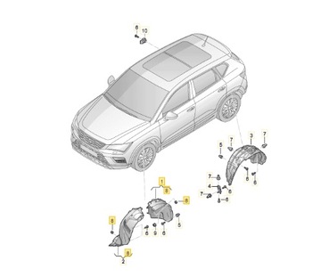 PODBĚH LEVÉ PŘEDNÍ SEAT ATECA 575809957A