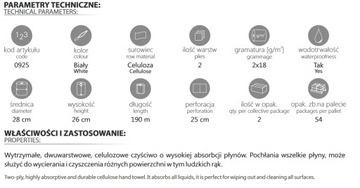 CZYŚCIWO PRZEMYSŁOWE RĘCZNIK PAPIEROWY 2 ROLKI !!! Lamix Professional 2W