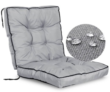 Высокие боковые садовые подушки 2x50x50x50 см для водонепроницаемых садовых стульев