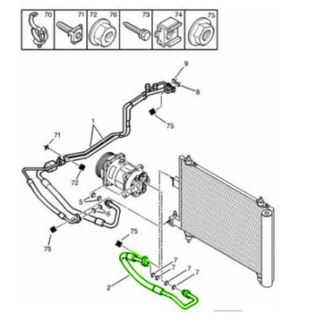 CITROEN OE 6460EC PŘÍVOD KLIMATIZACE