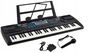 ORGANY KEYBOARD NA PREZENT ŚWIĘTA MIKROFON ZESTAW