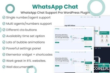 Wtyczka WhatsApp Chat Support Pro