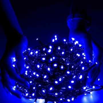 РОЖДЕСТВЕНСКИЕ ОГНИ 500LED НАРУЖНЫЕ СВЕТЫ ТОЛЩИНОЙ 31М ГОЛУБОЙ СИНИЙ СВЕТ