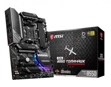 PŁYTA GŁÓWNA AM4 ATX DDR4 MSI MAG B550 TOMAHAWK AMD HDMI M.2 SATA 3 USB 3.2