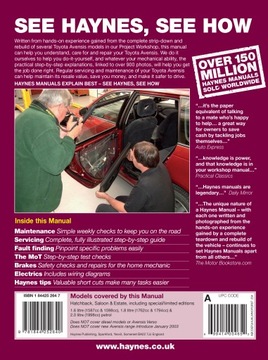 TOYOTA AVENSIS T22 1.8 БЕНЗИНОВЫЙ (98-03) РУКОВОДСТВО