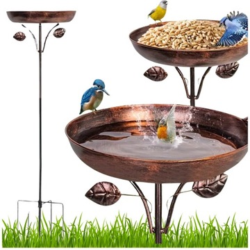 POIDŁO POIDEŁKO DLA PTAKÓW KARMNIK BUDKA MISKA OGRODOWA OZDOBA WANNA STOJAK