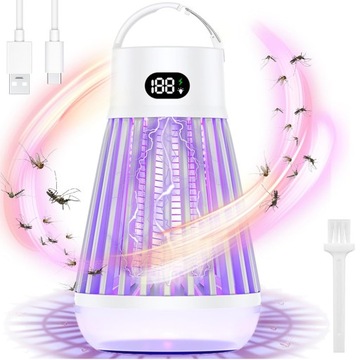 LAMPA UV OWADOBÓJCZA LAMPA KEMPINGOWA LED 2W1 DO SYPIALNI KEMPINGU OGRODU