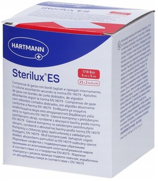 Sterilux ES kompres jałowy 5 cm x 5 cm 50 sztuk