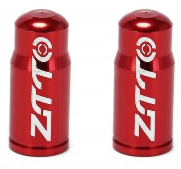 Nakrętki Zaworu Presta SV kapturek CZERWONY 2szt - red