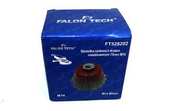 SZCZOTKA DRUCIANA DOCZOŁOWA DRUT MOSIĄDZ M14 75MM