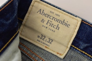 ABERCROMBIE FITCH NY JEANS RURKI SPODNIE MĘSKIE slim carrot W32 L32