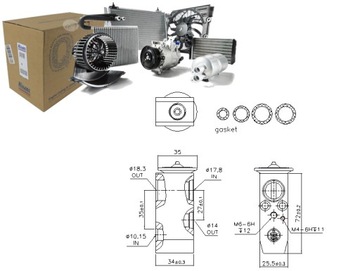 VENTIL EXPANZNÍ KLIMATIZACE INFINITI EX FX G M45 NISSAN 370Z GT-R