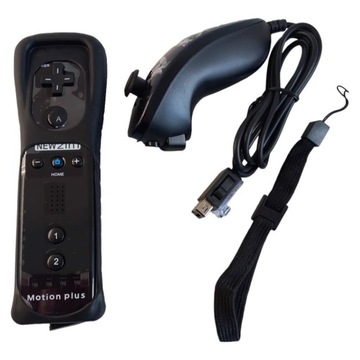 Контроллер Wii Nunchuck Контроллер Black Sam