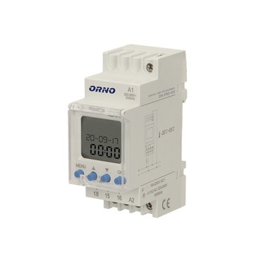 Programator czasowy Timer na szynę LCD 52 programy