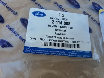 FORD FOCUS MK4 НАКЛАДКА ЗАДНЕГО БАМПЕРА JX7B-17H760-S