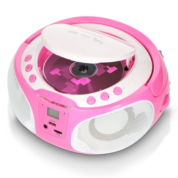 RADIOODTWARZACZ BOOMBOX LENCO SCD650PK RÓŻOWY