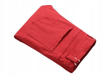 Spodnie dżinsowe Czerwone podarte dżinsy