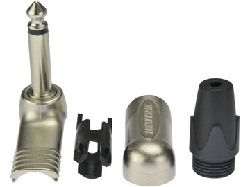 NP2RX złącze jack mono kątowe niklowane (TS) 6,3 mm-1/4' Neutrik