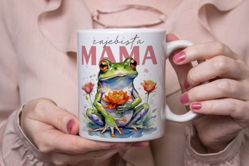 КРУЖКА-ПОДУШКА НА ДЕНЬ МАТЕРИ ПОДАРОК ​​МАТЕРИНЕ ЛЯГУШКА МАТЕРИНСКАЯ ЛЯГУШКА - ПРЕМИУМ -