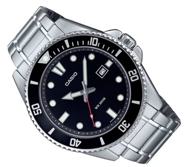 MĘSKI STALOWY WODOSZCZELNY ZEGAREK CASIO DIVER MDV-107D -1A1 200M