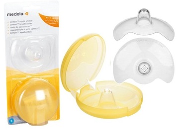 НАКЛАДКИ НА КОНТАКТНЫЕ СОСКОВ РАЗМЕР S MEDELA