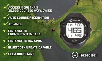 Часы для гольфа ULT-G: GPS, легкие, простые в использовании