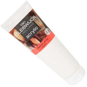 FARBA AKRYLOWA Van Bleiswijck TUBKA 250 ml Biała Tytanowa Biel