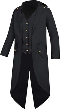 Kostium męski STEAMPUNK gotycki frak r. XXXL Przebranie COSPLAY Halloween