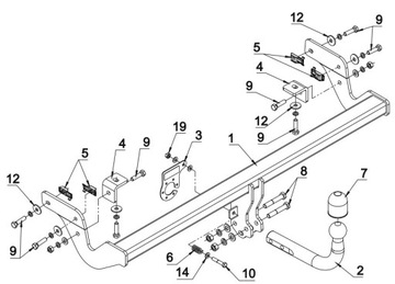 ZAŘÍZENÍ(HÁK) TÁŽNÝ 7 PIN OPEL CORSA F OD 2019