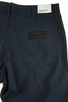 WRANGLER TEXAS SLIM materiałowe W36 L30 granat