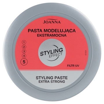 JOANNA STYLING EFFECT Pasta do włosów MODELUJĄCA EXTRA MOCNA, 90 ml