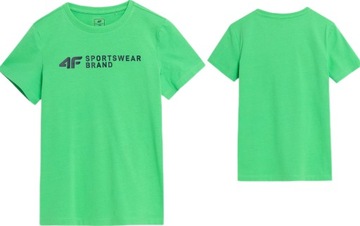 KOSZULKA CHŁOPIĘCA 4F PIŁKARSKA SPORTOWA TRENINGOWA T-SHIRT DLA DZIECI