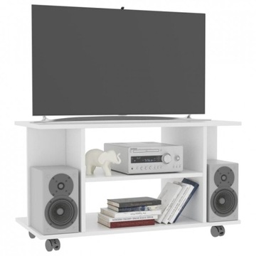 SZAFKA RTV KOMODA STOLIK BIAŁY POD TV LCD 80 cm