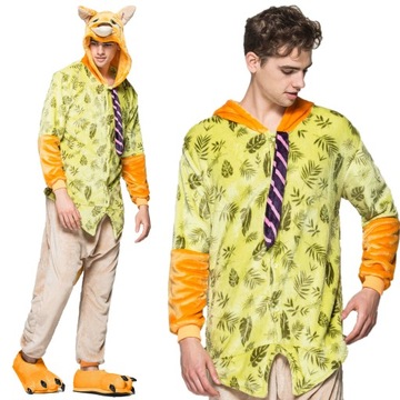 KOMBINEZON JEDNOCZĘSCIOWY PIŻAMA KIGURUMI ZWIERZOGRÓD NICK M ONESIZE